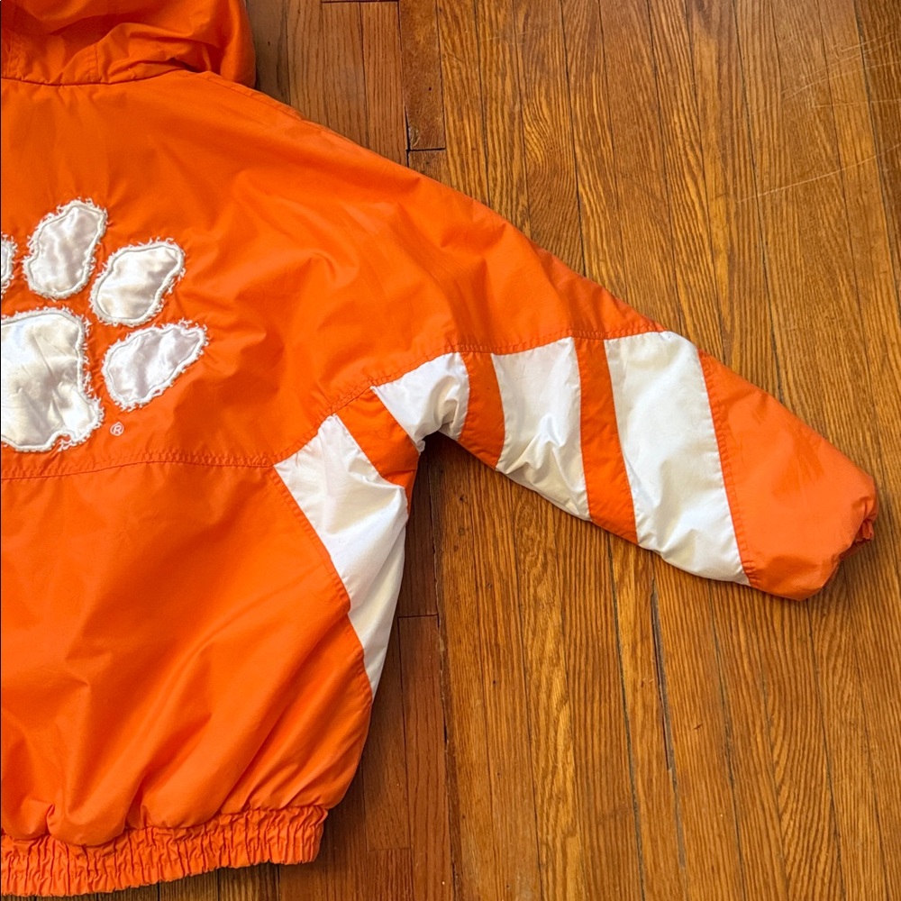 90’s Clemson STARTER Vintage Puffer Jacket - Picture 15 of 16